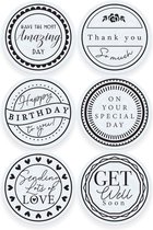 Tonic Studios Essentials simply stempeled stempel set Circular sentiment