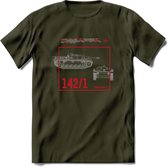 Stug 3 Tank Destroyer leger T-Shirt | Unisex Army Tank Kleding | Dames / Heren Tanks ww2 shirt | Blueprint | Grappig bouwpakket Cadeau - Leger Groen - XL