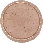 Tapis Petit - Rond vloerkleed - Meisjeskamer - Jongenskamer - Roze - 130X130cm