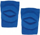 kniebeschermers polyester blauw 2 stuks maat S