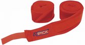 boksbandage 5 m x 5 cm katoen/velcro rood