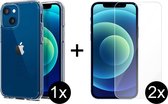LuxeRoyal hoesje geschikt voor Apple iPhone 13 - Siliconen/TPU Back Cover - Transparant