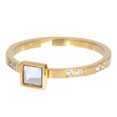 iXXXi jewelry vulring Expression Square goudkleurig maat 20 (gewone ringmaat 22)