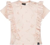 Vertical ruffle t-shirt little flower /