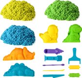 Allerion Magic Sand Set Dino –Dinosaurus Thema - Verschillende Kleuren – Inclusief Vormpjes en Accessoires