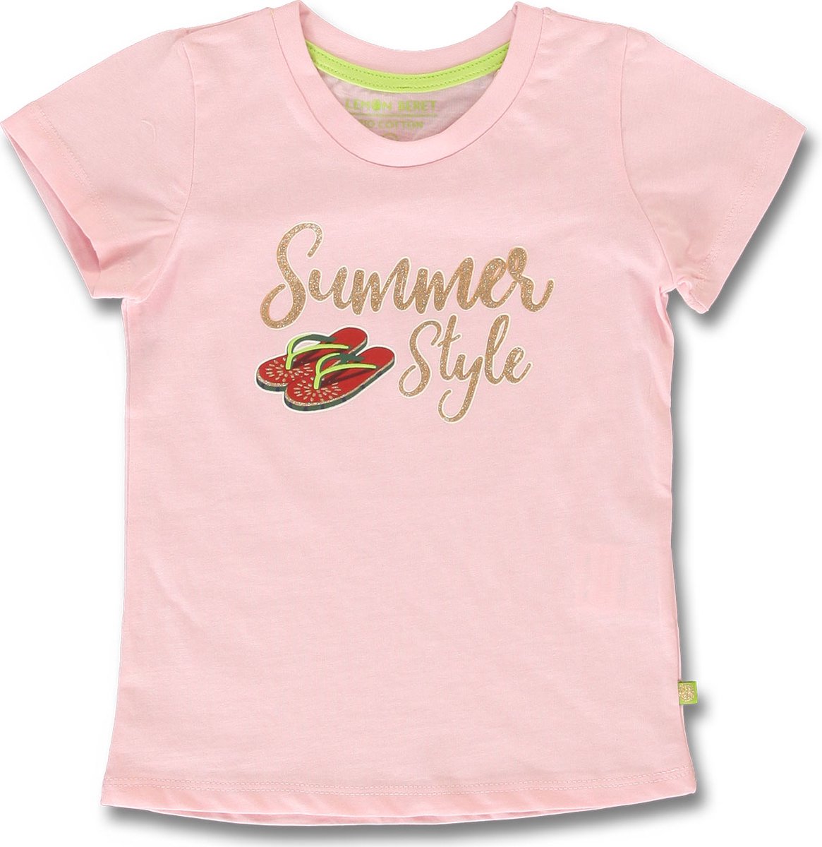 Lemon Beret t-shirt meisjes - roze - 149742 - maat 116