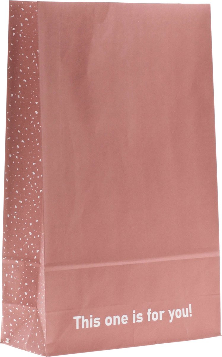 Blokbodemzakjes 100 stuks roze 22 x 35 x 9 a4 blokbodemzakjes