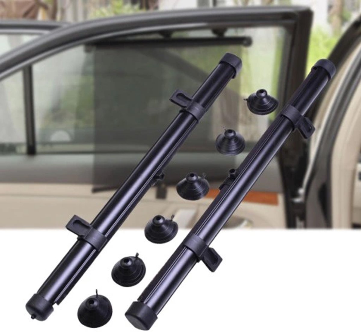 Zonnescherm Auto - Zonwering - Zijruit - UV Protectie - 2 Stuks - Oprolbaar - 40 x 43 CM - Rheme — cadeau in Cadeau-ideeën - foto 5