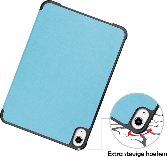 iPad Mini 6 2022 Case Cover Book Case avec protecteur d'écran - Blauw clair