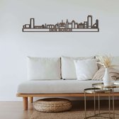 Skyline Den Bosch Notenhout 90 Cm Wanddecoratie Voor Aan De Muur Met Tekst City Shapes