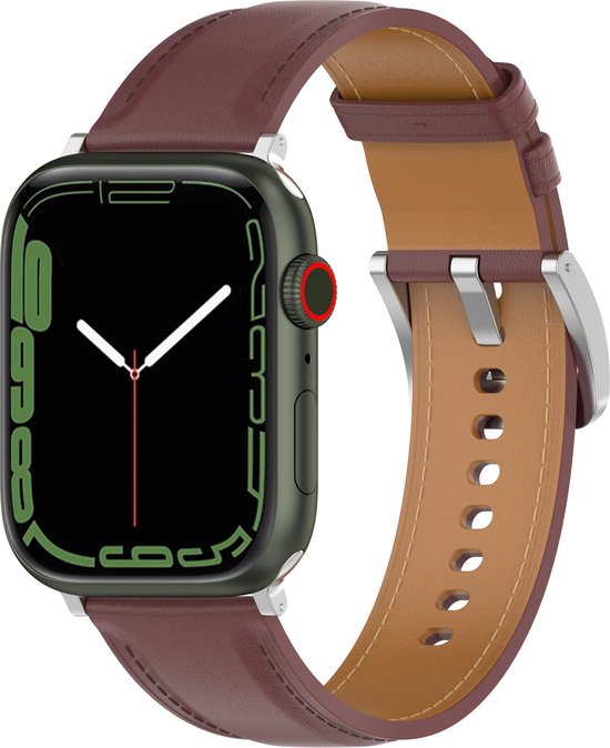YONO Bracelet en Cuir Cali pour Apple Watch 41/40/38 mm - Bracelet de  Remplacement en