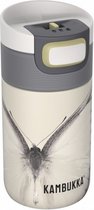 thermosbeker Etna butterfly 300 ml RVS wit/grijs