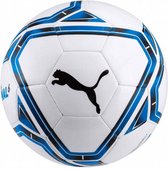voetbal Final 6 MS PU/synthetisch wit/blauw/zwart maat 3