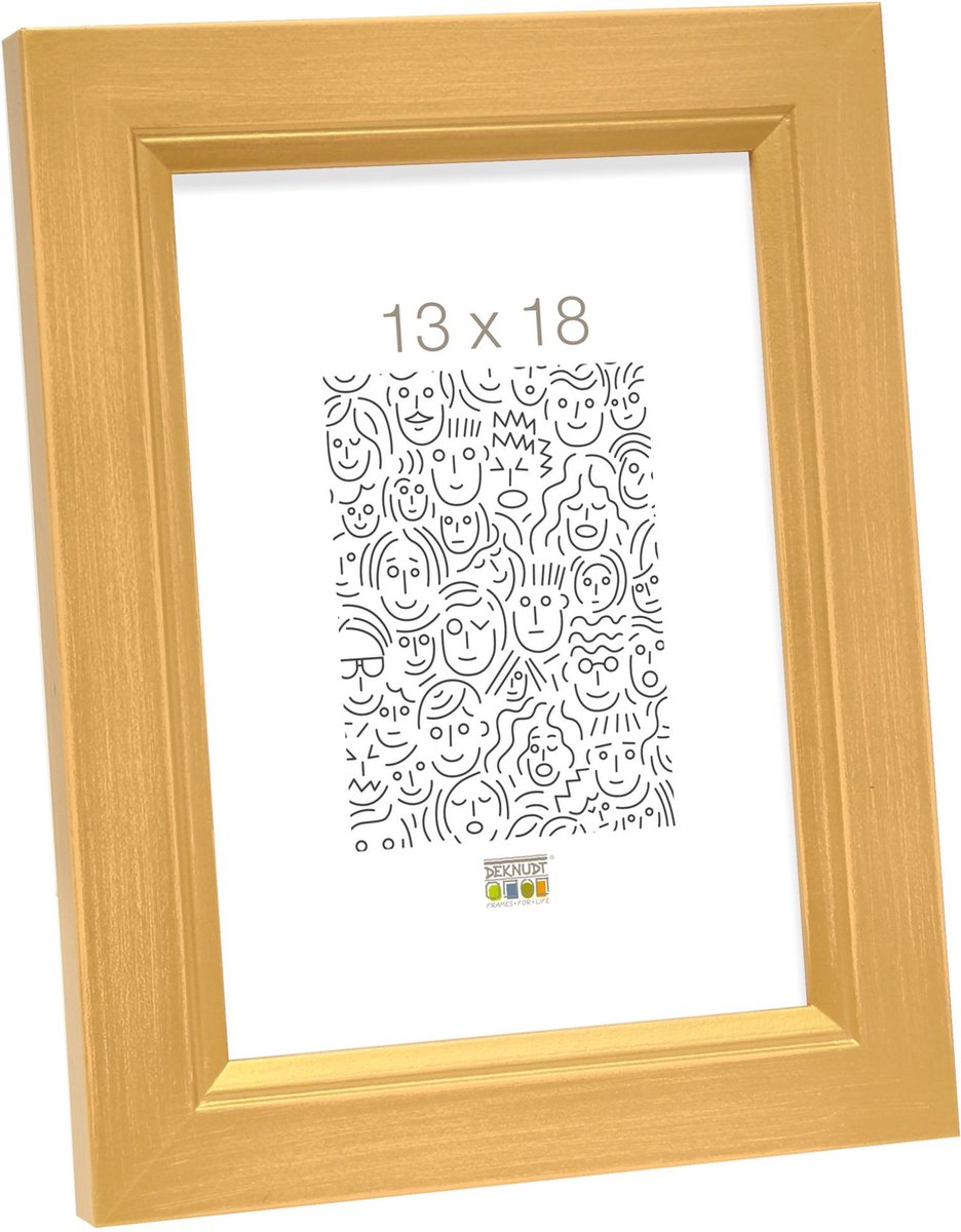 Deknudt Frames fotolijst S42LA1 AR - goudkleurig - voor foto 13x18 cm