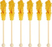 Luxe Kandijsticks - Saffron - 12 stuks - Thee - Koffie - Feest - Sticks - Koffiesuiker - Kandij sticks - Tafelversiering - Cadeau – Gift – Suikersticks – Cocktail - Suiker - Kandij