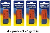3+ 1 GRATIS - Pelikan - Gum - 2 stuks - Voordeelverpakking - schrijfwaren - gummen