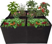 Kweekzak - Kweekbak van Vilt – Moestuin – Plantenbak – Plantenzakken - Kweekzakken - 4 vakken –