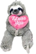 Hug Me Teddybeer met Hart Pluche Knuffel 30 cm [Liefde Love Valentijnsdag Plush Bear Toy | Speelgoed Knuffelbeer Knuffeldier voor kinderen jongens meisjes | Moederdag Valentinesday