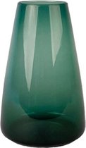XLBoom Dim Smooth Large Vaas - Glas - Voor Binnen - Groen - 19,5×19,5×30cm