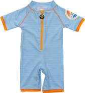 Ducksday - UV-werend zwempakje - voor kinderen - unisex - UPF 50+ - True Blue - maat 1 jaar