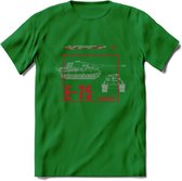 E75 leger T-Shirt | Unisex Army Tank Kleding | Dames / Heren Tanks ww2 shirt | Blueprint | Grappig bouwpakket Cadeau - Donker Groen - 3XL