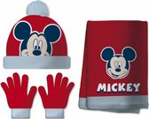 winterset Mickey Mouse junior acryl rood 4-delig