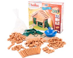 Teifoc® Bouwdoos - Huis met Dakpannen - Inclusief Cement Kom, Troffel en Cement
