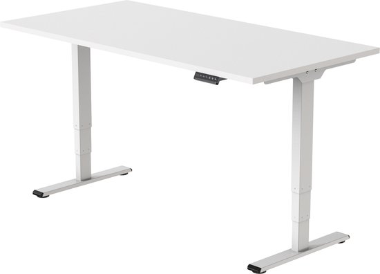 OrangeLabel elektrisch zit/sta bureau Eco frame maat 160x80. Voldoet aan de NEN EN 527. Inclusief wit blad!