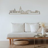 Skyline Kortrijk Populierenhout 165 Cm Wanddecoratie Voor Aan De Muur Met Tekst City Shapes