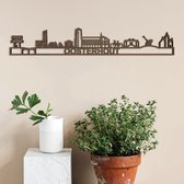 Skyline Oosterhout Notenhout 90 Cm Wanddecoratie Voor Aan De Muur Met Tekst City Shapes