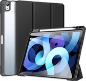 Dux Ducis - Tablet hoes geschikt voor Apple iPad Air 2022 - 10.9 Inch - Toby Series - Auto Sleep/Wake functie - Tri-Fold Book Case - Zwart