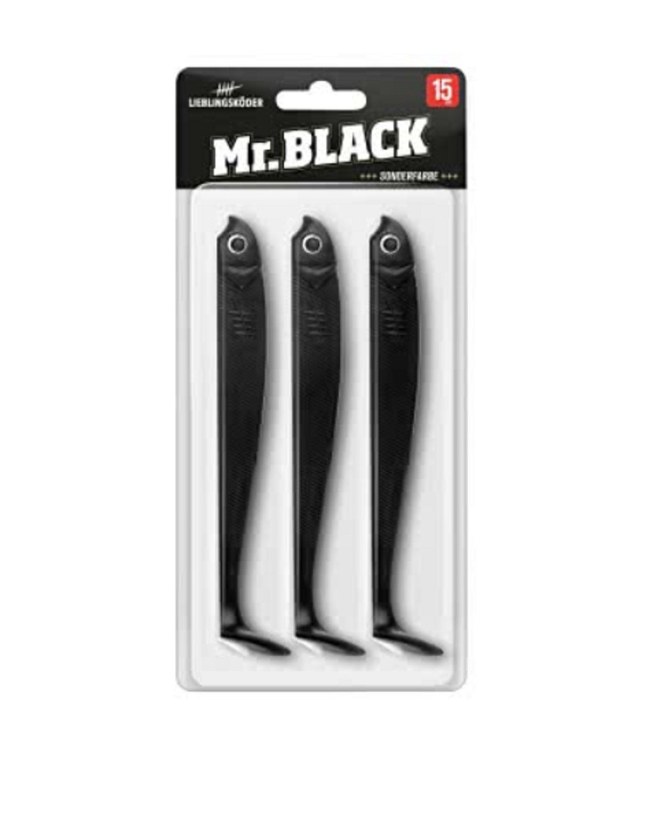 Lieblingsköder Shad 15cm Mr. Black 15cm Mr. Black - PROMO