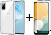 iParadise Samsung A13 Hoesje - Samsung Galaxy A13 4G hoesje shock proof case transparant - Full Cover - 1x Samsung A13 Screenprotector