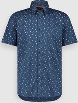 Men Shirt Flipflop Allover Print SS | Dark Denim