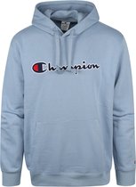 Champion - Hoodie Logo Blauw - Maat M - Regular-fit