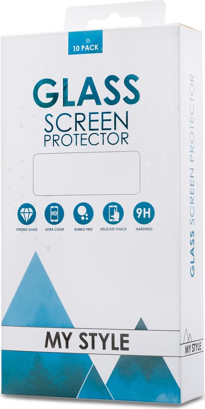 My Style - Samsung Galaxy S22 Glazen Screenprotector - Case Friendly (10-Pack)