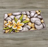 Knoop je eigen mat stenen met bloemen, 50 x30 cm, Smyrna, Telpatroon