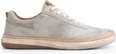 Travelin' Bransford Heren Sneaker - Leren veterschoenen mannen - Grijs leer - Maat 43