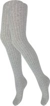 Kindermaillot - Rib - Lichtgrijs - Maat 122/128