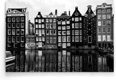 Walljar - Amsterdam Houses - Zwart wit poster.