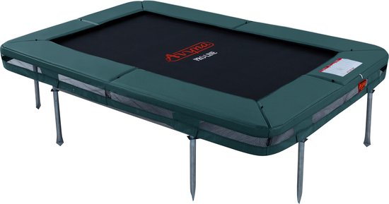 Avyna InGround Trampoline 275x190 cm – Rechthoekig – Groen – Compact Ingraafmodel van Topkwaliteit