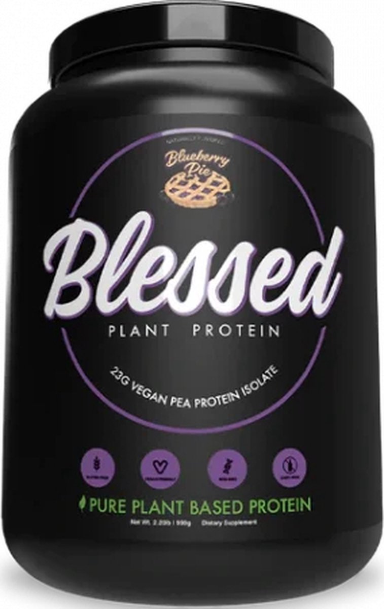 Vegan Protein / Proteïne - Blessed | Eiwitpoeder / Eiwitshake | 30 servings | Blueberry Pie