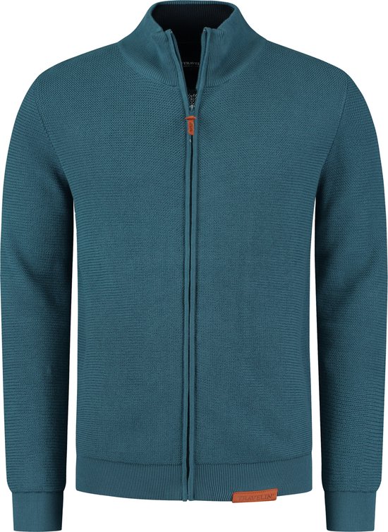 JACK & JONES PREMIUM gebreid vest donkerblauw