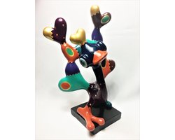 Jacky Zegers Beeldje Kleurrijke Pauw Bob JZ16 (37cm)
