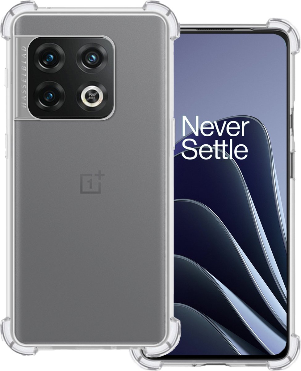 Hoesje Geschikt voor OnePlus 10 Pro - Sterk & Shockproof - Siliconen Case - Back Cover - Telefoon Hoes Shock Proof - Transparant