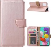 Samsung Galaxy A51 (SM-A515F) - Bookcase Rosé Goud - Portefeuille - Magneetsluiting