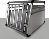 Topmast Transportbox Hondenbox Autobox Honden aluminium dubbeldeurs