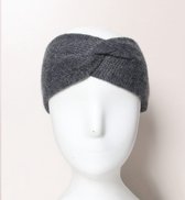 Warme Dames hoofdband winter| Wol, Acryl - 20x10 CM Oorwarmer Zwart | Haarband dames- Hoofdbandje Headband Fietsen| Wandelen| Buitensport/buitenactiviteiten| Wintersport