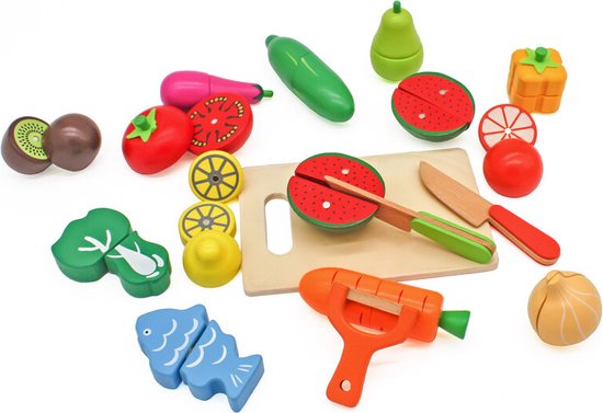 Overname Nieuwjaar Zonnig Valetti speelgoed nep fruit- en groente set | bol.com