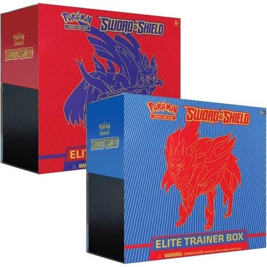 Afbeelding van het spel Pokémon Sword and Shield Elite trainer Box- Zacian- Pokémon Kaarten
